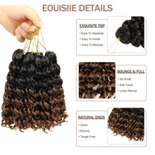 FH P14185 ombre synthetic curly hair 8 inch #1B/30 crochet braid hair-6 bags