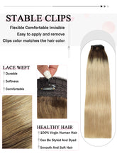 FH Flip in human hair weft extension hola clip in hair - 5 colors