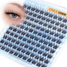 Eyelash Natural Lash Clusters Wispy Eyelash Clusters, Eyelash Extensions C Curl Individual Lashes, Mix Length Natural Look Lashes with Thin Lash Band, 10-16mm, 110 pcs