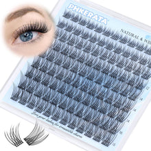 Eyelash Natural Lash Clusters Wispy Eyelash Clusters, Eyelash Extensions C Curl Individual Lashes, Mix Length Natural Look Lashes with Thin Lash Band, 10-16mm, 110 pcs