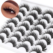 Eyelashes Natural Look Faux Mink Lashes Pack Handmade Fluffy False Eyelashes 14 Pairs Cat Eye Lashes (54)
