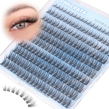 Eyelash Natural Lash Clusters Wispy Eyelash Clusters, Eyelash Extensions C Curl Individual Lashes, Mix Length Natural Look Lashes with Thin Lash Band, 10-16mm, 110 pcs