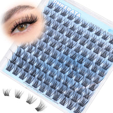 Eyelash Natural Lash Clusters Wispy Eyelash Clusters, Eyelash Extensions C Curl Individual Lashes, Mix Length Natural Look Lashes with Thin Lash Band, 10-16mm, 110 pcs