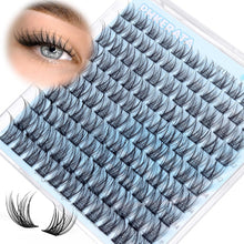 Eyelash Natural Lash Clusters Wispy Eyelash Clusters, Eyelash Extensions C Curl Individual Lashes, Mix Length Natural Look Lashes with Thin Lash Band, 10-16mm, 110 pcs