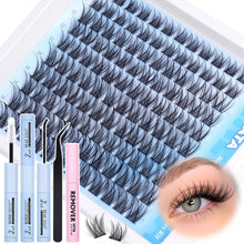 Eyelash Natural Lash Clusters Wispy Eyelash Clusters, Eyelash Extensions C Curl Individual Lashes, Mix Length Natural Look Lashes with Thin Lash Band, 10-16mm, 110 pcs