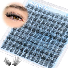 Eyelash Natural Lash Clusters Wispy Eyelash Clusters, Eyelash Extensions C Curl Individual Lashes, Mix Length Natural Look Lashes with Thin Lash Band, 10-16mm, 110 pcs