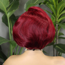 FH F-5508 300%5x5 SDD Glueless pixie Wig Raw Remy Hair