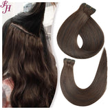 FH dark brown #2 Russian remy human hair silky straight hair weft