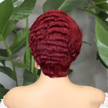 FH F-5506 5x5 Glueless Pixie Wig Raw Remy Hair (C-Type)