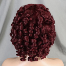 FH 100% human hair wig 10 inches loose curly machine made wig short curly wig