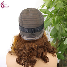 FH 300% 13x4 bouncy loose glueless lace frontal wig 100% Human Hair Lace Wig 18”