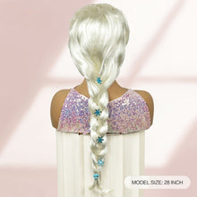 Phocas Elsa Wig Platinum Blonde Wigs for Women Braided Ponytail Wig Princess Wig