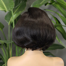 FH F-5508 300%5x5 SDD Glueless pixie Wig Raw Remy Hair