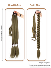 FH Drawstring Natural Curly Synthetic Hair Ponytails-4 Types