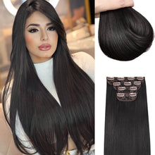 FH 22inch synthetic straight hair extensions clip in 4 pcs one set