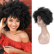 Load image into Gallery viewer, yms✨2PCS 50% OFF✨Q09520 8inch Short Kinky Curly Human Hair Afro Wigs for Black Women None Lace Wig Natural Black