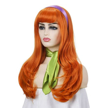 FH Synthetic Fiber 24 inches Straight Wig Ginger Blonde human hair P15341