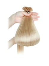 FH wholesale #18K blonde human hair u tip hair extensions 50g/pack