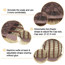 Lakihair Short Blonde Wigs for Women Natural Wave Pixie Cut Wig with Dark Roots