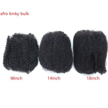 FH Mini Twist Bulk Afro Kinky Curly Braids Human Hair Bulk 50g/Pack