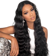 FH 24'' Long Wigs for Women Long Wig Natural Synthetic Hair Wigs  black wavy P14945