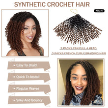 FH 8inch passion twist synthetic curly hair crochet braid hair-5 colors