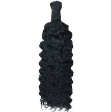 FH Premium Human Hair Boho Braiding Bulk - Natural Black for Goddess Braids & Wigs