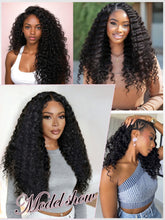 FH 100g/Pack Deep Wave Crochet Human Hair Extension Knotless Feather Human Hair
