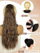 FH Drawstring Natural Curly Synthetic Hair Ponytails-4 Types