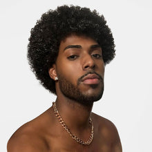 FH Nature Color Wig for Men,Pixie Wig ,Explosive hair (Nature Color)ZBP13596