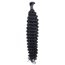 FH Premium Human Hair Boho Braiding Bulk - Natural Black for Goddess Braids & Wigs