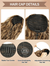 FH Drawstring Natural Curly Synthetic Hair Ponytails-4 Types