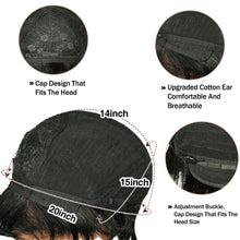 Q10269 Short Pixie Cut Wigs Human Hair None Lace Layered Wig with Bangs Natural Black