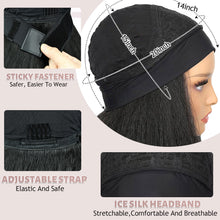 FH P13895 kinky straight natural black headband synthetic wig