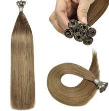 FH 100% human hair extensions hand-tied weft extension 100g/pack colors #8,#33,#T4/40,#T6/41