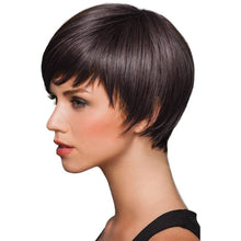 Load image into Gallery viewer, no47 yms✨2PCS 50% OFF✨P13330 Dark Brown Pixie Wigs for Women Short Hair with Bangs Pixie Cut Bob Layered Straight Heat Resistant Synthetic Full Wigs for Black White Women