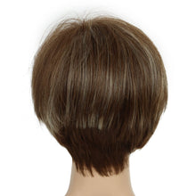 Load image into Gallery viewer, no49 yms✨2PCS 50% OFF✨P13888 Short Hair Wigs for Women Brown Pixie Bob Wig Pixie Cut Wig for Women Synthetic Hair Wigs with Bangs Daily or Cosplay (Dark Brown Highlingt Blonde)