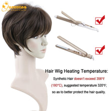 Load image into Gallery viewer, no47 yms✨2PCS 50% OFF✨P13330 Dark Brown Pixie Wigs for Women Short Hair with Bangs Pixie Cut Bob Layered Straight Heat Resistant Synthetic Full Wigs for Black White Women