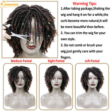 yms✨2PCS 50% OFF✨P13574 Dreadlock Wigs for Black Women and Men Short Curly Big Afro Braided Wigs Faux Locs Twist Braiding Synthetic Wigs
