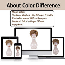 yms✨2PCS 50% OFF✨P13548 Pixie Layered Short Chestnut Brown Wig Natural Curl Synthetic Hair Wigs for Women