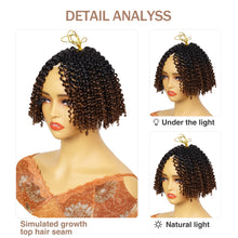 FH 8inch passion twist synthetic curly hair crochet braid hair-5 colors