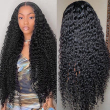 Load image into Gallery viewer, 【2FH】FH kinky culry natural black 4x4 lace real hair wig