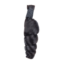 FH Premium Human Hair Boho Braiding Bulk - Natural Black for Goddess Braids & Wigs