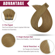 FH Injected Tape In Hair Extension 22inches no weft bundle Reusable Tape In Extensions