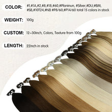 FH Virgin & Remy Hair Nano Ring Extensions Double Drawn Good Ratio Full Volume 22inches