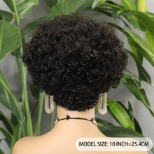 FH 100% human hair wig 8 inches machine made wig short curly wig various colors