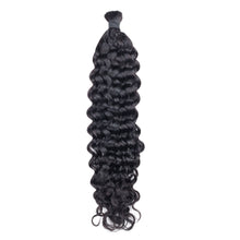 FH Premium Human Hair Boho Braiding Bulk - Natural Black for Goddess Braids & Wigs