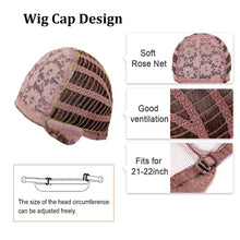 Load image into Gallery viewer, Lakihair Short Brown Pixie Cut Wigs for Women with Bangs Highlight Blonde Synthetic Short Hair Wig