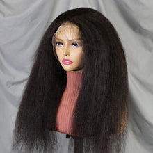 FH 13x4 Lace Front Wig Kinky curly 100% Human Hair Lace Wig Natural Color