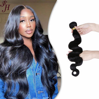FH one piece brazilian body wave human hair bundles